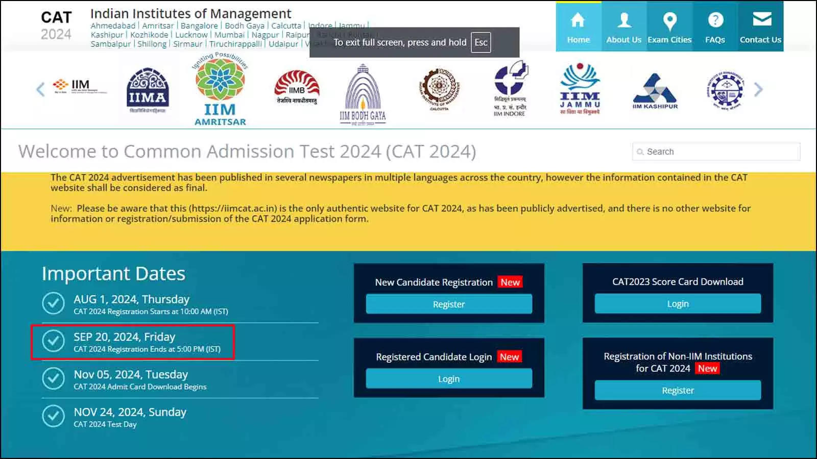 CAT 2024 registration deadline extended to Sept 20; Apply at iimcat.ac.in CAT 2024 registration deadline extended to Sept 20; Apply at iimcat.ac.in