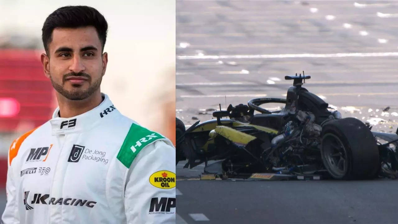 Shocking crash! Indian racer Kush Maini’s Formula 2 car in bits and pieces at Azerbaijan GP. Watch | Racing News Shocking crash! Indian racer Kush Maini’s Formula 2 car in bits and pieces at Azerbaijan GP. Watch | Racing News