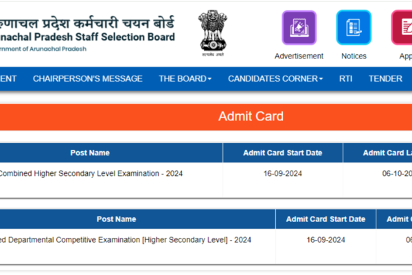 APSSB CHSL 2024 admit card released: Check direct link here APSSB CHSL 2024 admit card released: Check direct link here