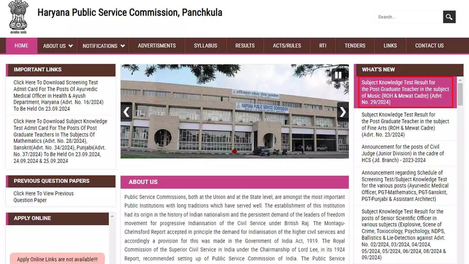 HPSC PGT 2024 Subject Knowledge Test Results Declared, Interview Stage Next HPSC PGT 2024 Subject Knowledge Test Results Declared, Interview Stage Next