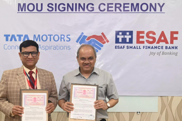 Tata Motors joins hands with ESAF Small Finance Bank for vehicle finance Tata Motors joins hands with ESAF Small Finance Bank for vehicle finance