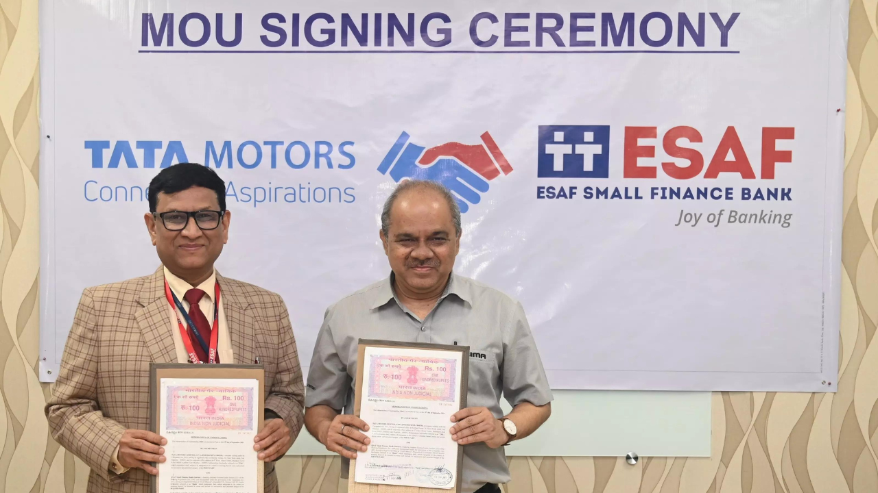 Tata Motors joins hands with ESAF Small Finance Bank for vehicle finance Tata Motors joins hands with ESAF Small Finance Bank for vehicle finance