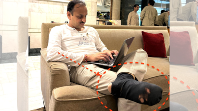 Why photo of IIT professor’s ‘torn socks’ went viral | India News