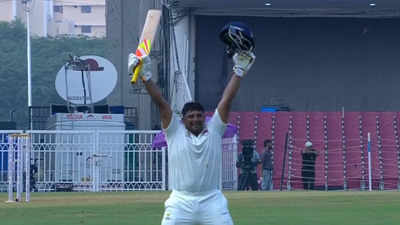 Historic! Red-hot Sarfaraz Khan becomes first-ever Mumbai batter to notch up Irani Cup double ton | Cricket News Historic! Red-hot Sarfaraz Khan becomes first-ever Mumbai batter to notch up Irani Cup double ton | Cricket News
