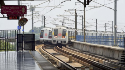 Delhi Metro’s Blue Line services disrupted after drone spotted on tracks | India News Delhi Metro’s Blue Line services disrupted after drone spotted on tracks | India News