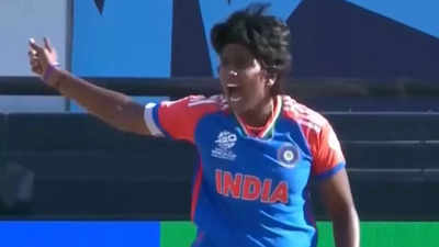 Arundhati Reddy reprimanded for giving fiery send off to Pakistan’s Nida Dar | Cricket News Arundhati Reddy reprimanded for giving fiery send off to Pakistan’s Nida Dar | Cricket News
