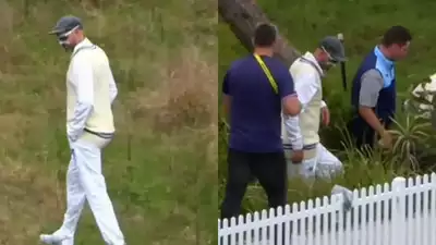 Indian Gully Cricket Scenes! Nathan Lyon’s hilarious quest for lost ball in bushes. Watch |