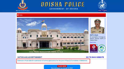 Odisha Police Constable 2024 registration deadline extended to October 30; Check the official notice here Odisha Police Constable 2024 registration deadline extended to October 30; Check the official notice here
