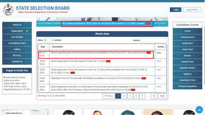 SSB Odisha Sets November 17 for PGT Recruitment Exam 2024 SSB Odisha Sets November 17 for PGT Recruitment Exam 2024