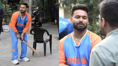 ‘Batsman hu, batting leke ghar chala jata hu’: Rishabh Pant relives gully cricket days with a cheeky remark | Cricket News ‘Batsman hu, batting leke ghar chala jata hu’: Rishabh Pant relives gully cricket days with a cheeky remark | Cricket News