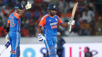 3rd T20I: Sanju Samson lights up the game with five successive sixes in an over against Bangladesh – Watch | Cricket News 3rd T20I: Sanju Samson lights up the game with five successive sixes in an over against Bangladesh – Watch | Cricket News