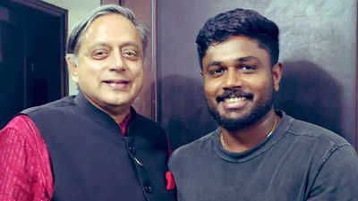 Shashi Tharoor honours Sanju Samson with a unique gift, says delighted to give… | Cricket News Shashi Tharoor honours Sanju Samson with a unique gift, says delighted to give… | Cricket News