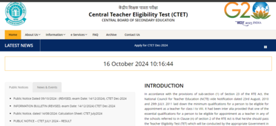 CTET December 2024 registration ends today: Check direct link to apply now CTET December 2024 registration ends today: Check direct link to apply now