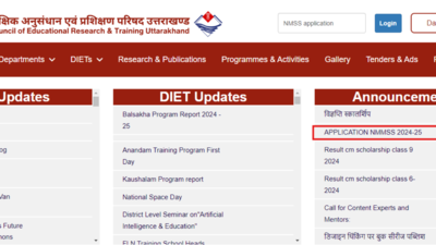 Uttarakhand NMMSS 2024-25 registration begins at scert.uk.gov.in: Check important details here | Uttarakhand NMMSS 2024-25 registration begins at scert.uk.gov.in: Check important details here |