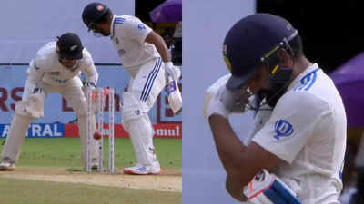 Unlucky! Rohit Sharma left in disbelief after his dismissal. Watch | Cricket News Unlucky! Rohit Sharma left in disbelief after his dismissal. Watch | Cricket News