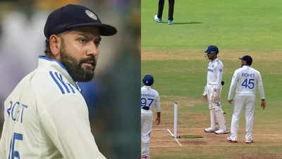 Rohit Sharma: ‘Zyada hero baan raha hai woh’ Rohit targets NZ batter with hilarious stump-mic chatter | Cricket News Rohit Sharma: ‘Zyada hero baan raha hai woh’ Rohit targets NZ batter with hilarious stump-mic chatter | Cricket News