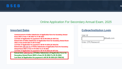 BSEB Bihar Class 10, 12 board exam 2025 registration deadline extended, check details here