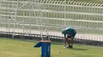 ‘Hats off to Mr Gillespie’: Pakistan coach cleans up litter in nets – Watch | Cricket News