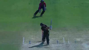 Spectacular Six! Mohammad Haris mimics Virat Kohli’s signature stroke. Watch | Cricket News