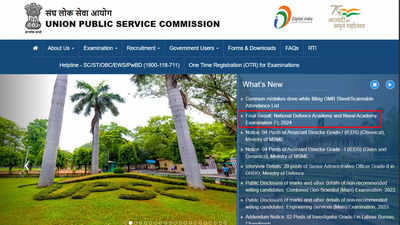 UPSC declares NDA-I 2024 final results: 641 candidates qualify; download here | UPSC declares NDA-I 2024 final results: 641 candidates qualify; download here |
