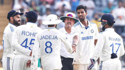 Gautam Gambhir’s priceless reaction to Washington Sundar’s magic moment in Pune – WATCH | Cricket News Gautam Gambhir’s priceless reaction to Washington Sundar’s magic moment in Pune – WATCH | Cricket News