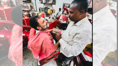 ‘Kuch nahi bachta hai’: Rahul Gandhi visits local barber for a trim and his story | India News ‘Kuch nahi bachta hai’: Rahul Gandhi visits local barber for a trim and his story | India News
