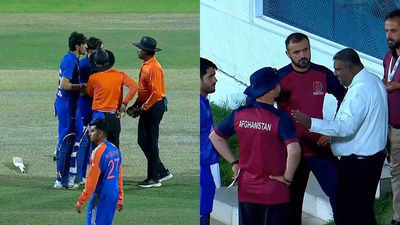Emerging Asia Cup: Big controversy during India vs Afghanistan semi-final match as umpire reverses decision without DRS | Cricket News Emerging Asia Cup: Big controversy during India vs Afghanistan semi-final match as umpire reverses decision without DRS | Cricket News