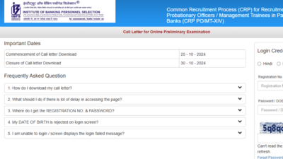 IBPS PO CRP XIV 2024 prelims admit card released: Check direct link here IBPS PO CRP XIV 2024 prelims admit card released: Check direct link here