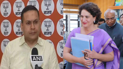 ‘Who is holding elections?’: BJP questions acceptance of Priyanka Gandhi’s poll affidavit | India News ‘Who is holding elections?’: BJP questions acceptance of Priyanka Gandhi’s poll affidavit | India News