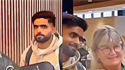 Watch: Babar Azam steals the spotlight, clicks selfies with fans as Pakistan reach Australia for white-ball series | Cricket News Watch: Babar Azam steals the spotlight, clicks selfies with fans as Pakistan reach Australia for white-ball series | Cricket News