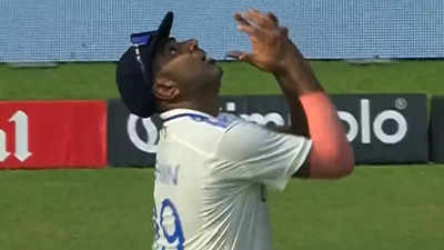 Ashwin takes a stunning sideways running catch to send Daryl Mitchell back. WATCH | Cricket News