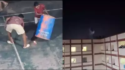 Diwali at IIT Dhanbad boys hostel: Dustbin goes flying…