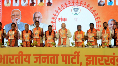 ‘Uniform Civil Code, 5 lakh employment opportunities’: BJP releases manifesto for Jharkhand assembly elections | India News
